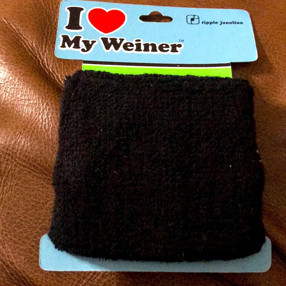 Rare” I ❤️ MY WEINER” embroidered Wristband - Picture 3 of 3